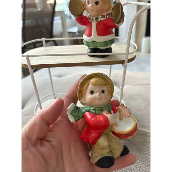🌼5for$25🌼 Vintage HOMCO Christmas Musical Children #5564 and #5106 Set of 2 - Picture 7 of 7